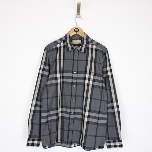 Burberry London Grey Nova Check Long Sleeve Shirt