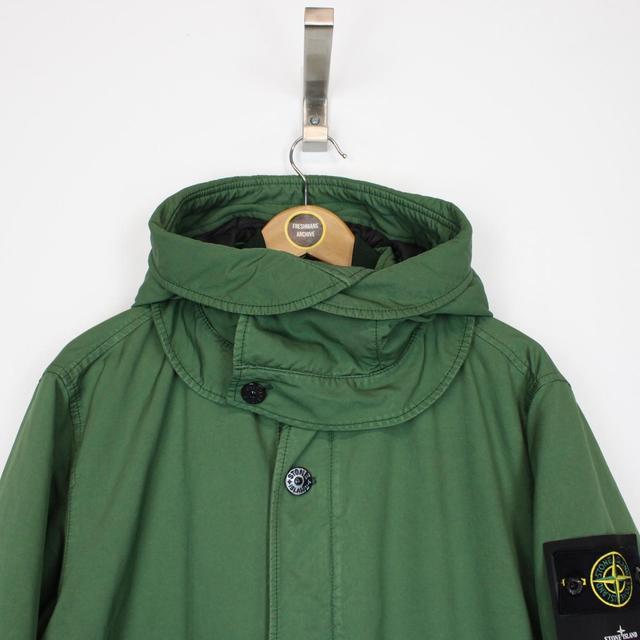 Stone Island AW 2022 Green and Black David TC Laser Printed Primaloft Parka