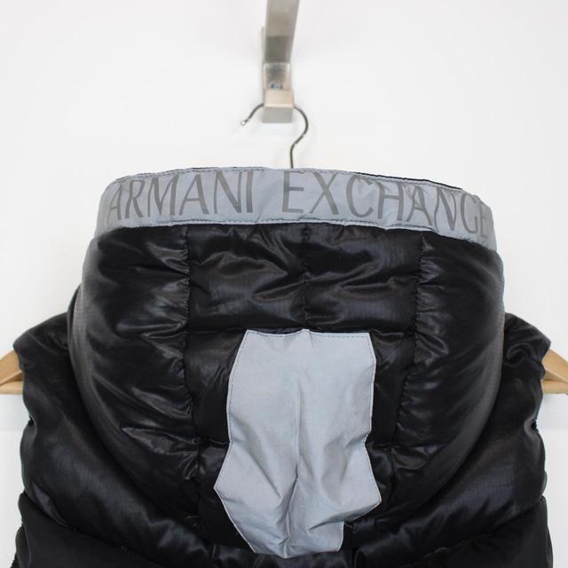 Armani Exchange Black Down Hooded Gilet / Bodywarmer