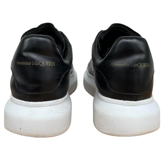 Alexander McQueen Black and White Leather Oversized Trainers