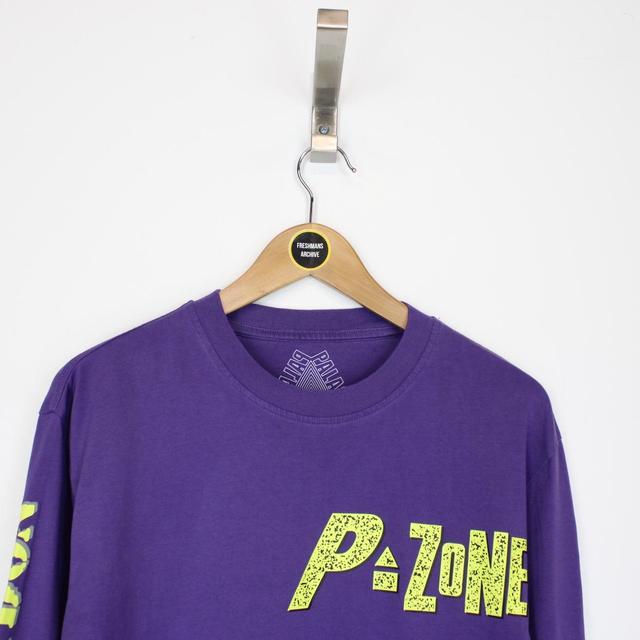 Palace Purple and Yellow P Zone Monster Print Long Sleeve T-Shirt