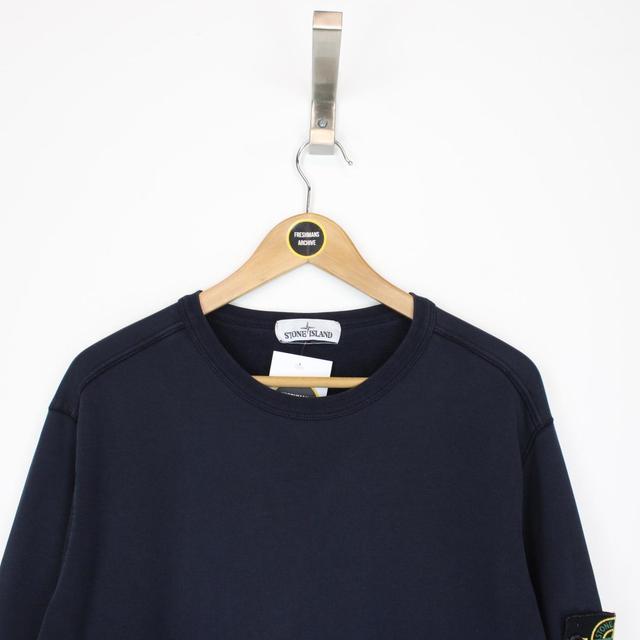 Stone Island SS 2019 Navy Blue Cotton Sweatshirt Jumper