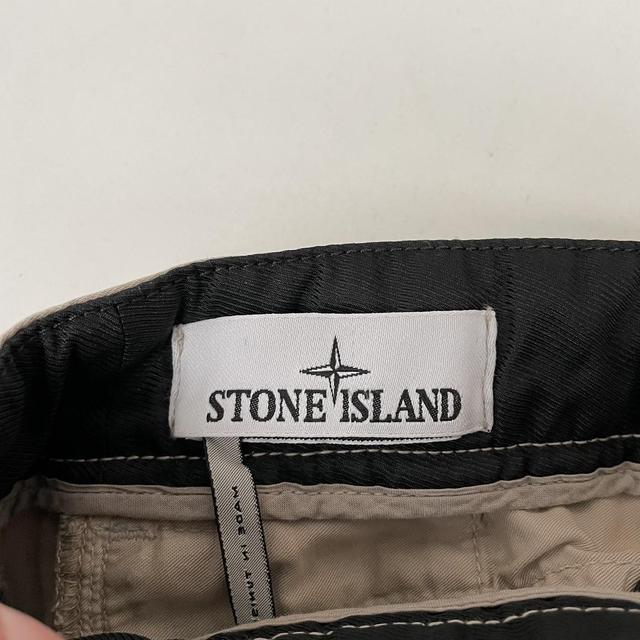 Stone Island Beige Slim Fit Cargo Trousers