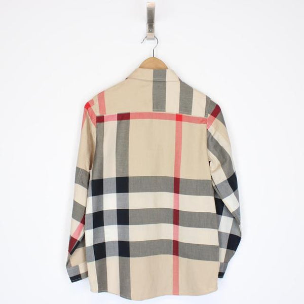 Burberry Beige Nova Check Long Sleeve Cotton Shirt