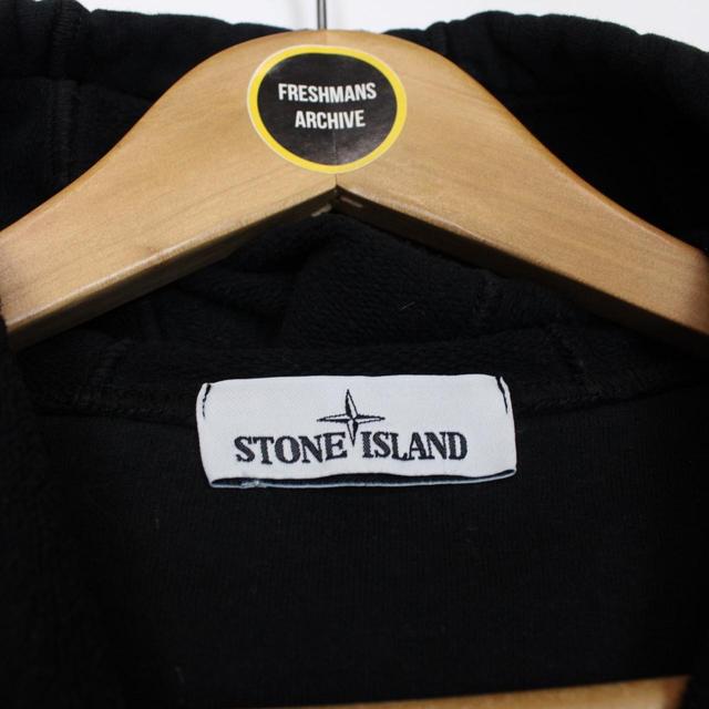 Stone Island AW 2020 Black Full Zip Cotton Hoodie Jumper