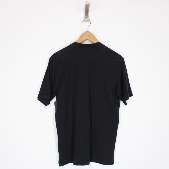 Vintage 90s MCM Black Short Sleeve 1/4 Zip Spellout T-Shirt