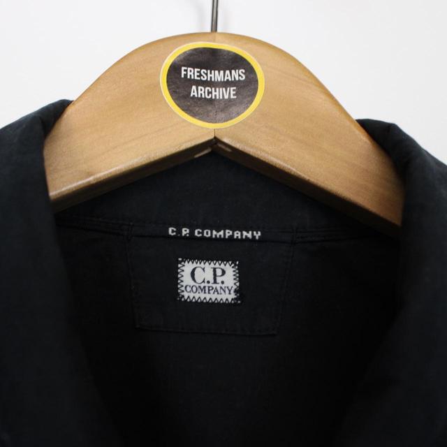 CP Company Black Full Zip Goggle Overshirt Jacket