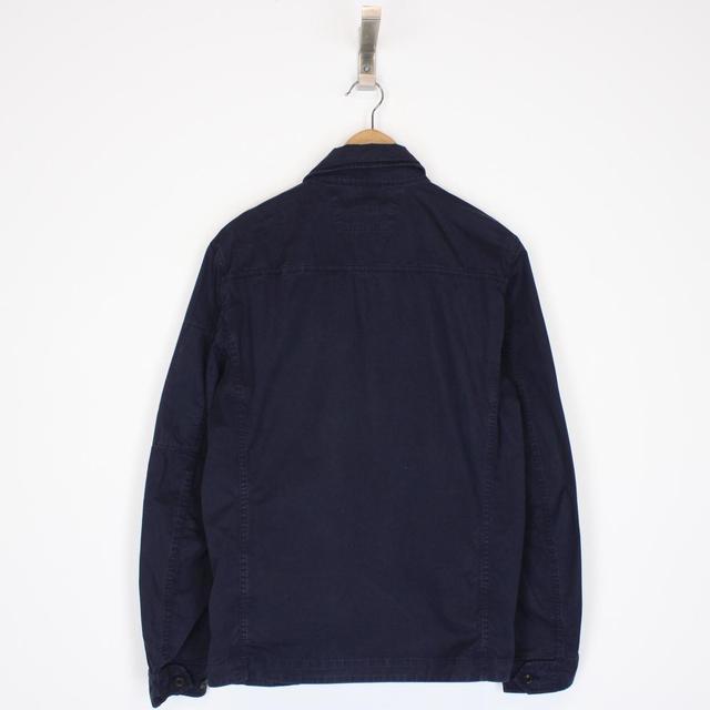 CP Company Navy Blue Full Zip Goggle Overshirt Jacket