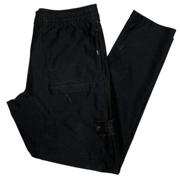 Stone Island Ghost AW 2018 Black Tapered Fit Trousers