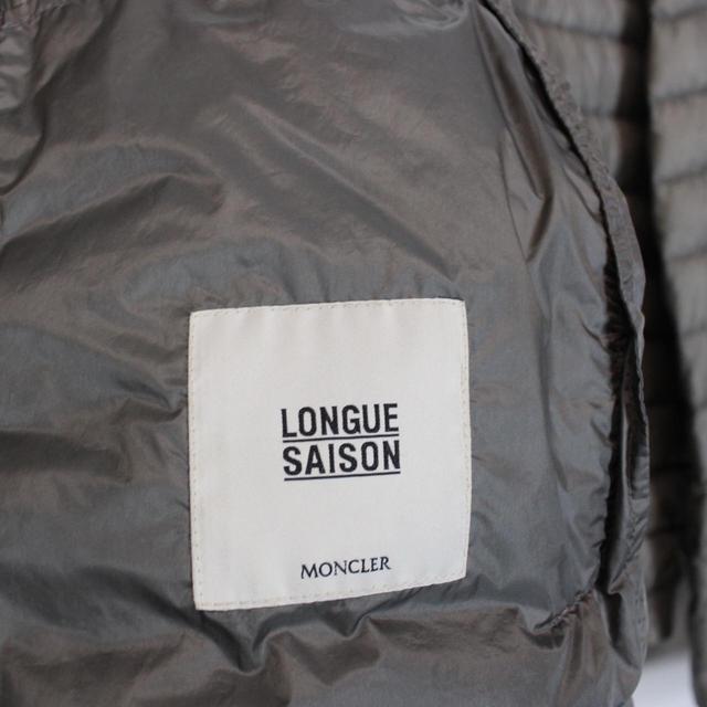 Moncler Garin Grey Longue Saison Quilted Down Jacket