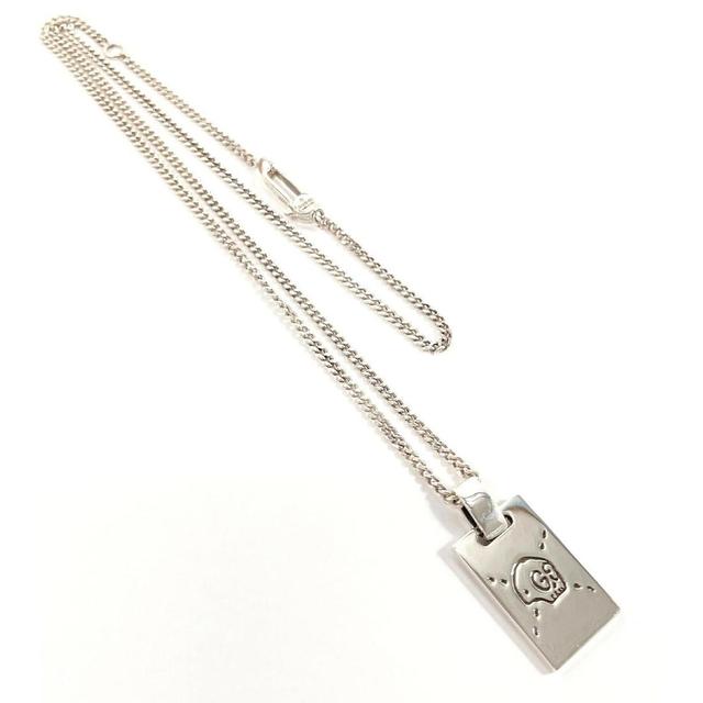 Gucci Ghost Pendant Sterling Silver Necklace