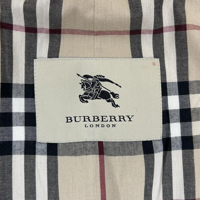 Burberry Beige Nova Check Cotton Single Breasted Trench Coat