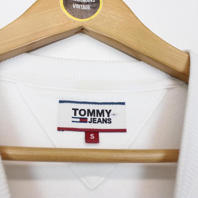 Tommy Hilfiger Jeans White Cotton Sweatshirt Jumper