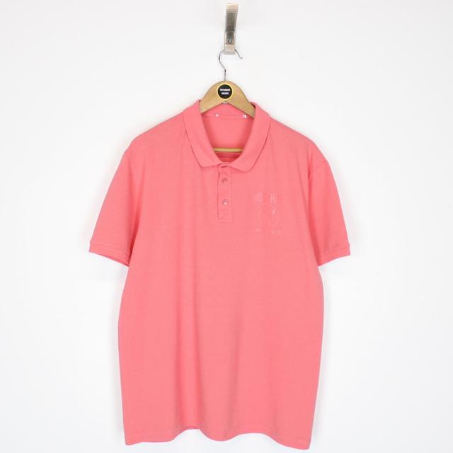 Moschino Milano Couture Pink Short Sleeve Polo Shirt