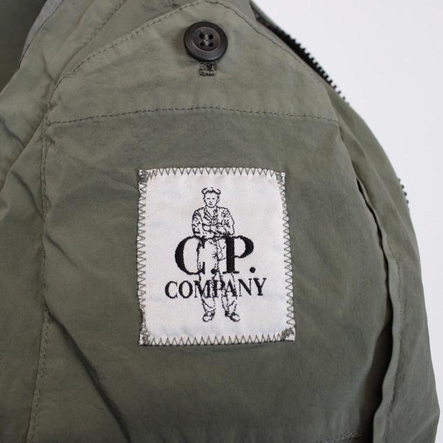 CP Company Sage Green Full Zip Nycra Goggle Bomber Jacket