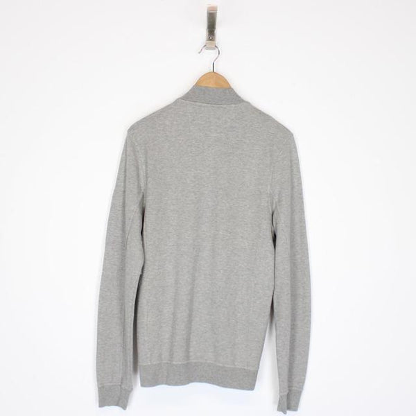 CP Company Grey Cotton Full Zip Sweatshirt Jumper