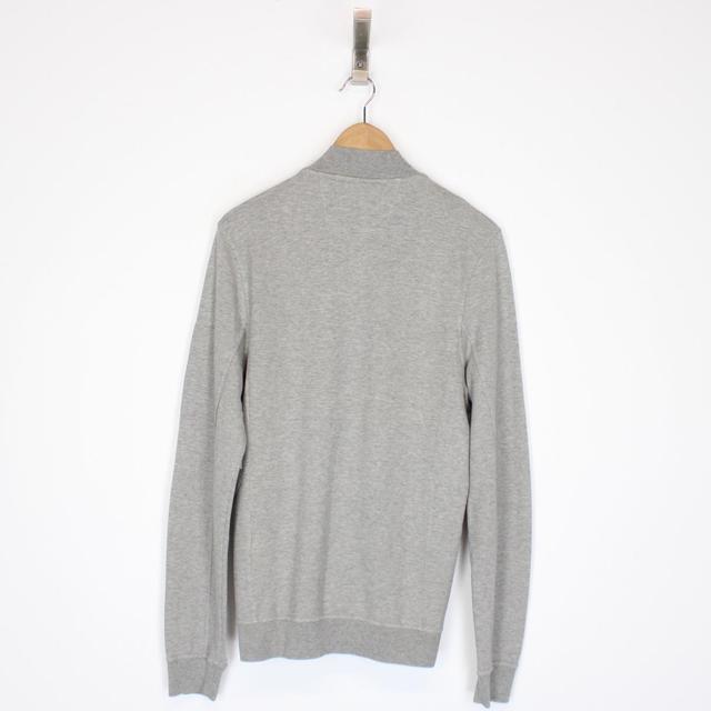 CP Company Grey Cotton Full Zip Sweatshirt Jumper