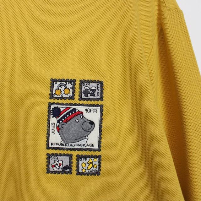 Vintage Jean-Charles de Castelbajac Yellow 1/4 Zip Sweatshirt Jumper