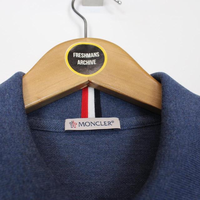 Moncler Maglia Manica Corta Blue Short Sleeve Polo Shirt