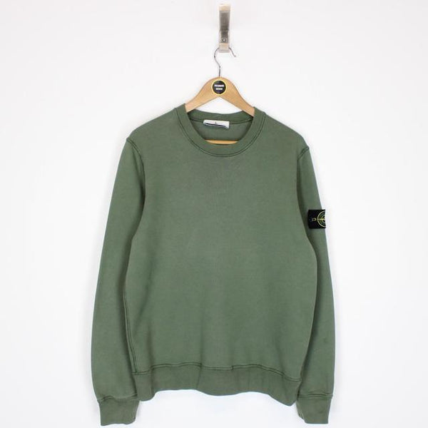 Stone Island AW 2021 Green Cotton Sweatshirt Jumper