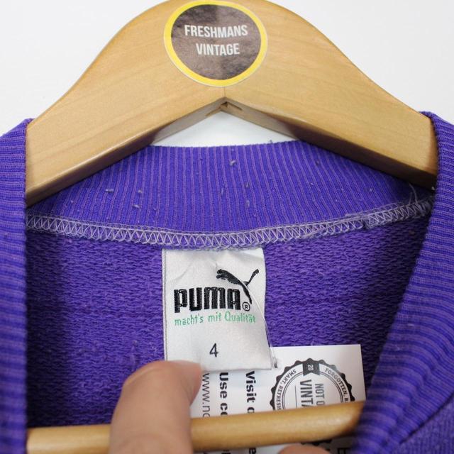 Vintage 90s Puma Purple Sweatshirt Jumper