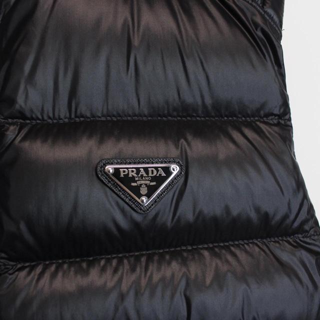 Prada Black Full Zip Nylon Down Gilet / Bodywarmer