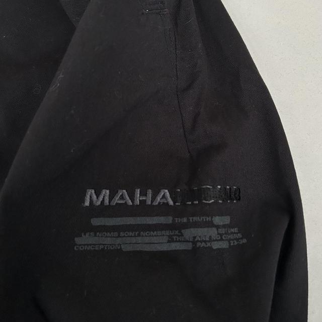 Maharishi Black Cotton Cargo Trousers