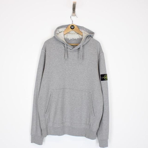 Stone Island SS 2022 Grey Cotton Hoodie Jumper