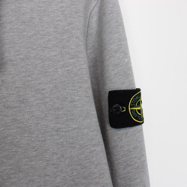 Stone Island SS 2022 Grey Cotton Hoodie Jumper