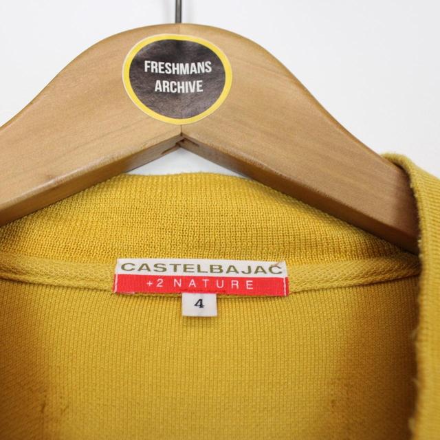 Vintage Jean-Charles de Castelbajac Yellow 1/4 Zip Sweatshirt Jumper