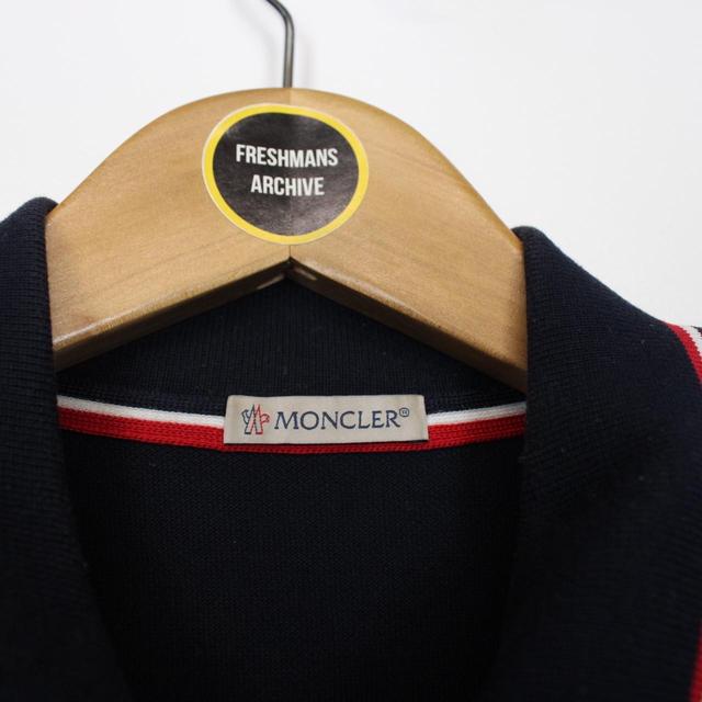 Moncler Maglia Manica Corta Navy Blue Short Sleeve Polo Shirt