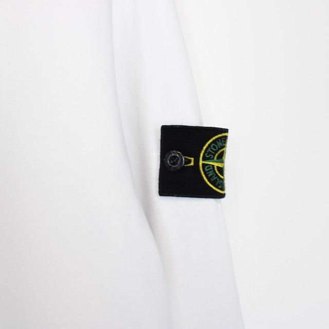 Stone Island AW 2022 White Cotton Sweatshirt Jumper