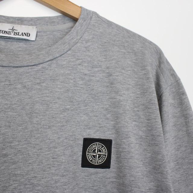 Stone Island SS 2022 Grey Short Sleeve Compass T-Shirt