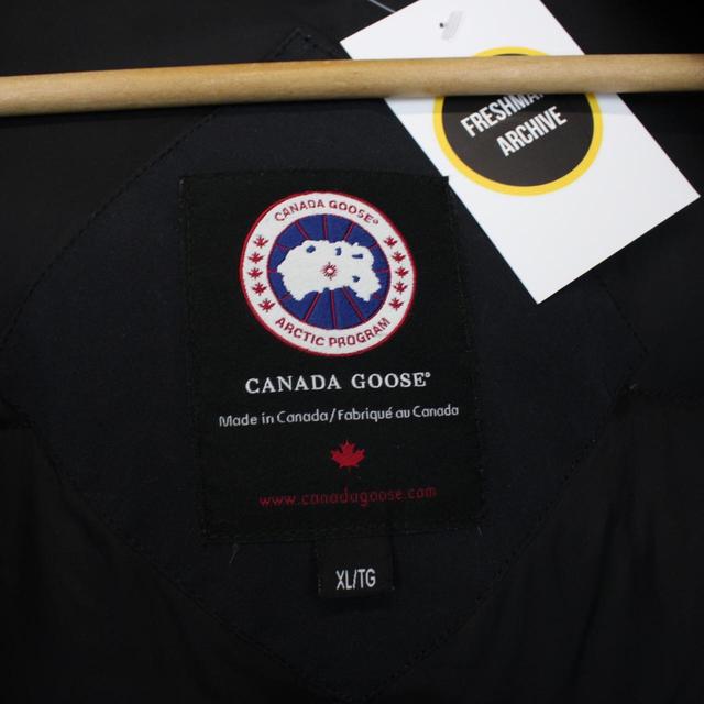 Canada Goose Navy Blue Langford Parka Black Label Down Coat