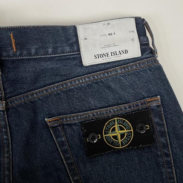 Stone Island Navy Blue Regular Fit Denim Jeans