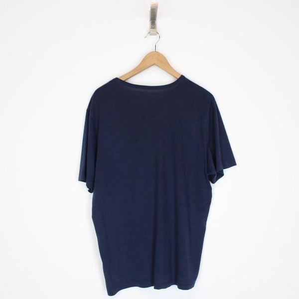 Hugo Boss Navy Blue Short Sleeve Cotton T-Shirt