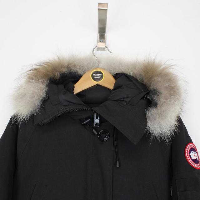 Canada Goose Black Chilliwack Bomber Down Jacket with Fur Trim