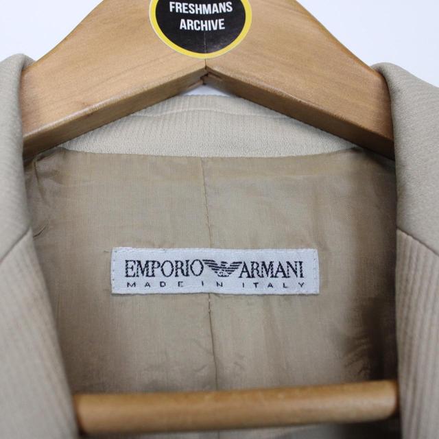 Vintage Emporio Armani Beige Viscose Blazer Jacket