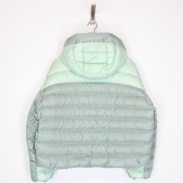 Moncler Sylans Mint Green Cropped Hooded Down Jacket