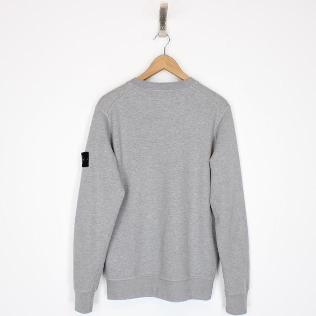 Stone Island AW 2021 Grey Cotton Sweatshirt Jumper