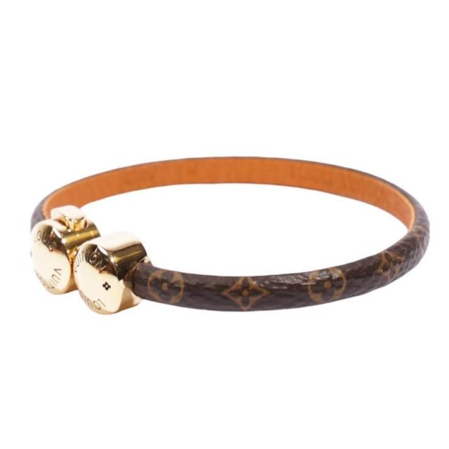 Louis Vuitton Brown and Gold Historic Mini Monogram Bracelet