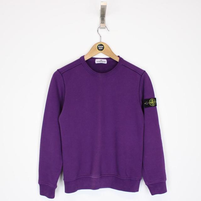 Stone Island AW 2019 Purple Crew Neck Sweatshirt Jumper