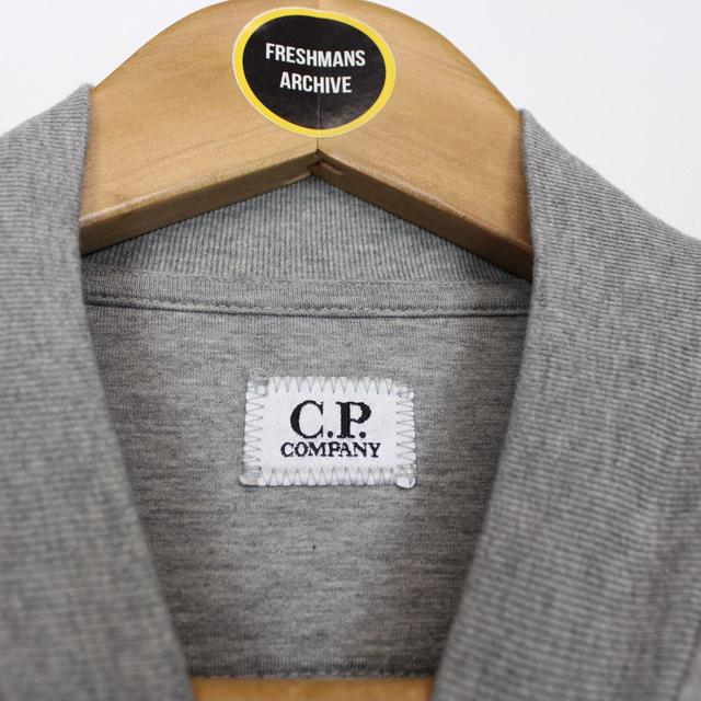 CP Company Grey Cotton Full Zip Sweatshirt Jumper