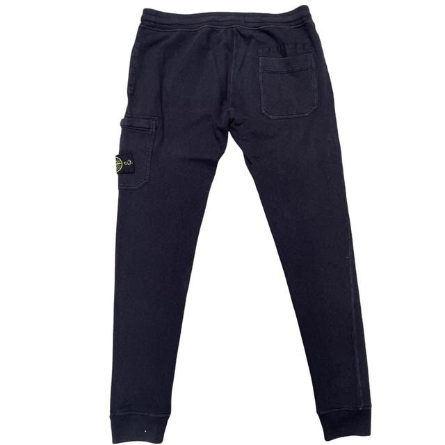 Stone Island AW 2016 Navy Blue Skinny Fit Cotton Tracksuit Bottoms / Joggers