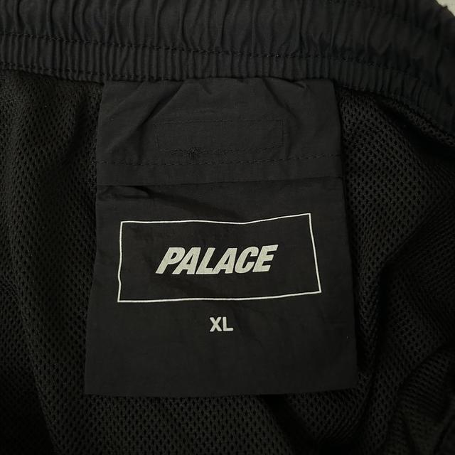 Palace 2022 Black and White Slant Nylon Shell Tracksuit Bottoms / Joggers