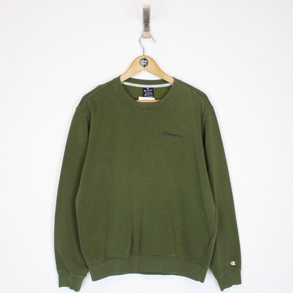 Vintage 00s Champion Green Sweatshirt Jumper