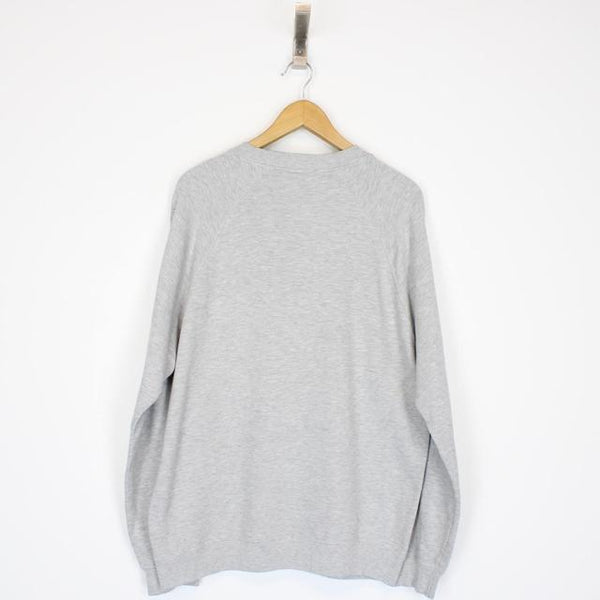 Vintage 90s Levis Grey Crew Neck Spellout Sweatshirt Jumper