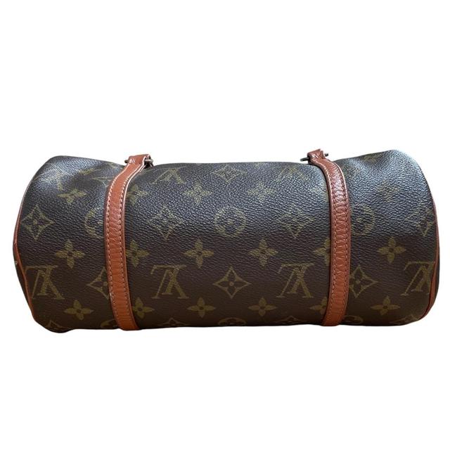 Vintage Louis Vuitton Brown and Tan Papillon Monogram Canvas Bag