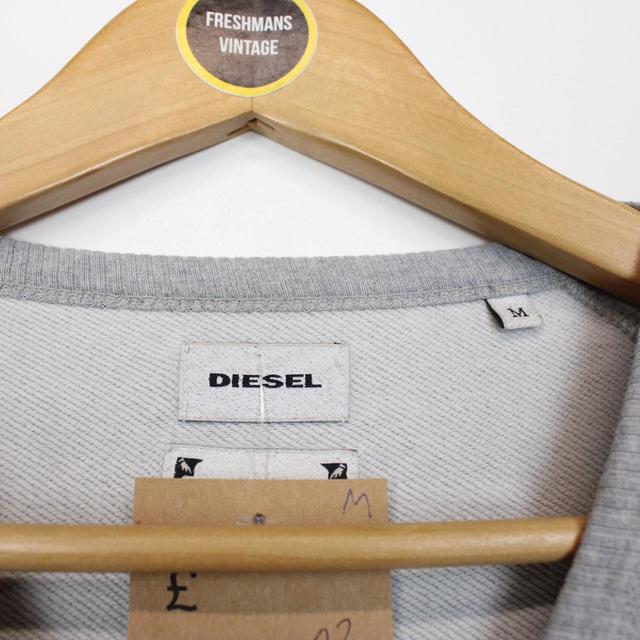 Diesel Grey and Black Crew Neck Sweatshirt Jumper