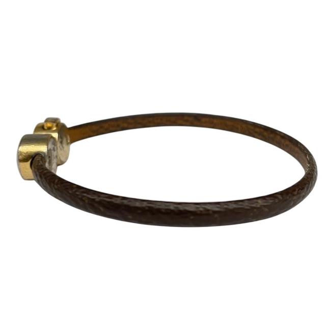 Louis Vuitton Brown and Gold Historic Mini Monogram Bracelet